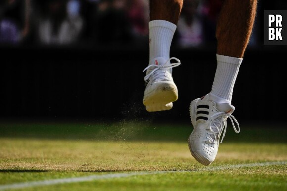 Chaussures non conformes pour Novak Djokovic pendant Wimbledon 2013