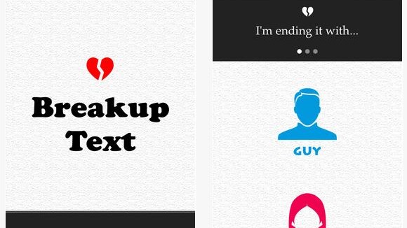 BreakupText : une appli... pour rompre en trois clics !