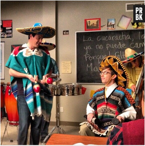 Cory Monteith et Kevin McHale dans la saison 3 de Glee