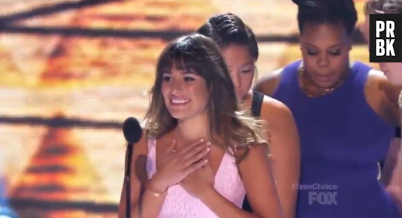 Lea Michele en larmes aux Teen Choice Awards 2013