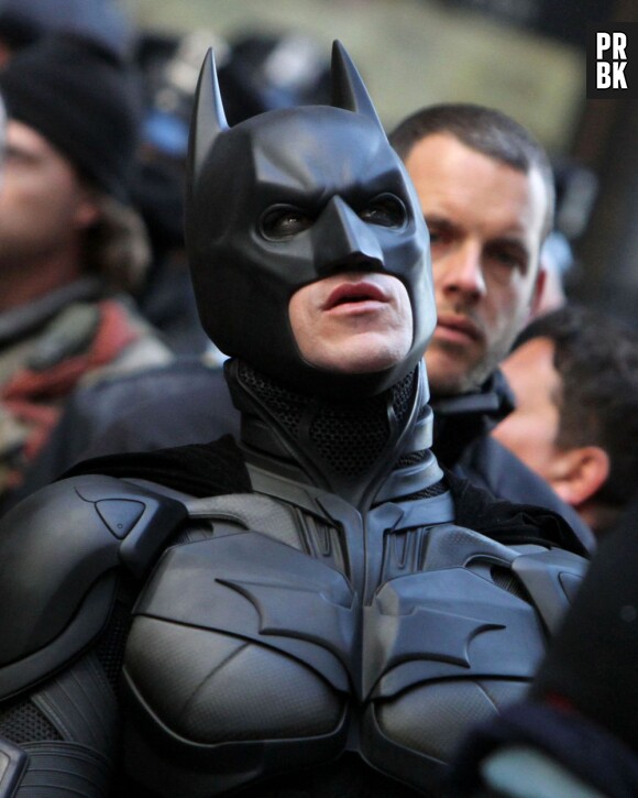 Christian Bale sur le tournage de The Dark Knight Rises