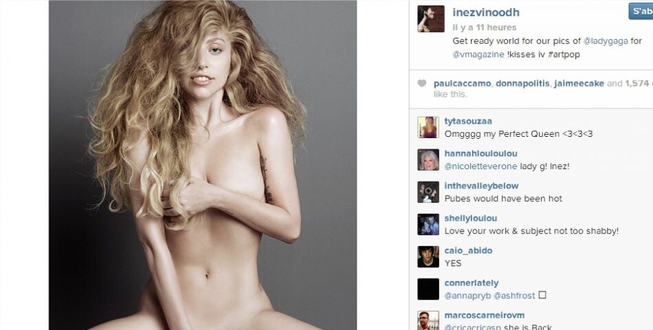 Lady Gaga : nue et sans maquillage pour V Magazine