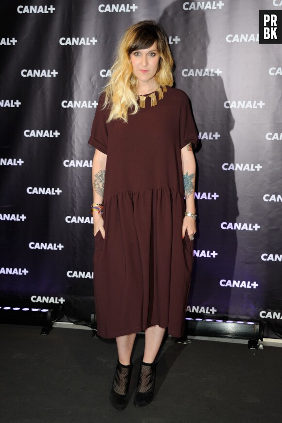 Daphné Burki le 28 août 2013 au centre culturel Electric à Paris à l'occasion de la rentrée de Canal+