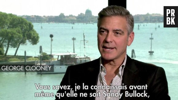 Sandra Bullock et George Clooney à la Mostra de Venise 2013.