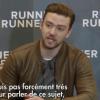 Justin Timberlake lors de la conférence de presse à Berlin pour évoquer son film "Runner, Runner".