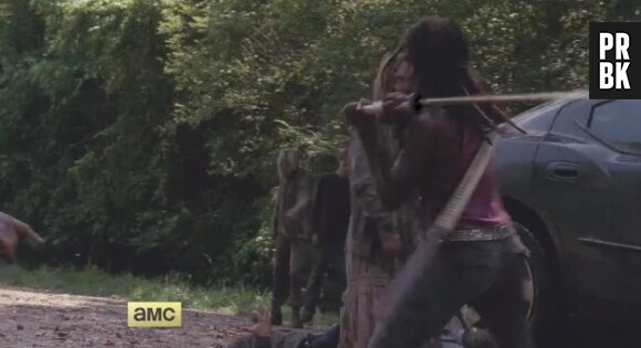 The Walking Dead saison 4 : Michonne va se servir beaucoup plus de son arme