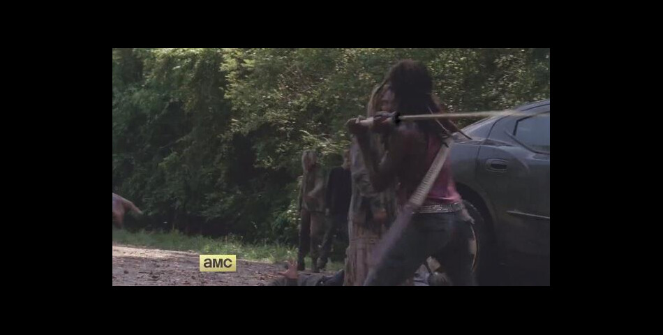 The Walking Dead saison 4 : Michonne va se servir beaucoup plus de son arme