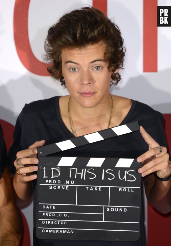 Harry Styles pendant la promo de This Is Us, en août 2013