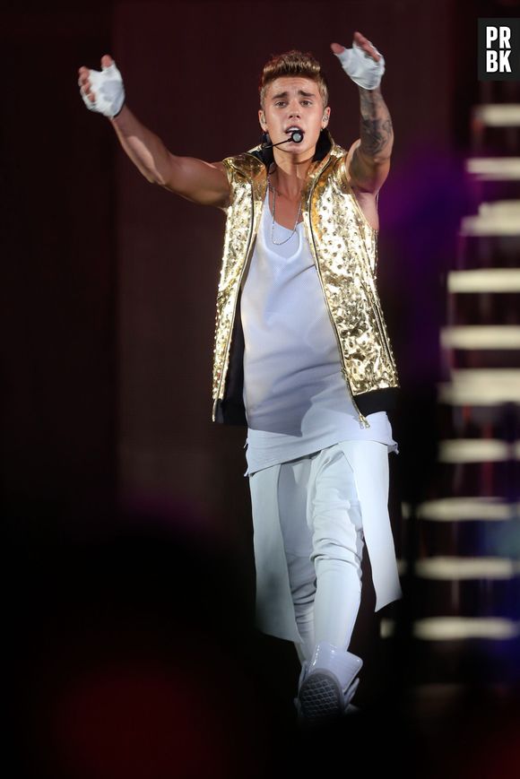 Justin Bieber, en concert à Shangaï en Chine pour le Believe Tour, le samedi 5 octobre 2013