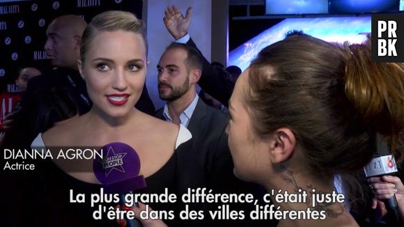 Dianna Agron lors de la première dun film Malavita près de l'aéroport Roissy Charles de Gaulles le 16 octobre 2013.