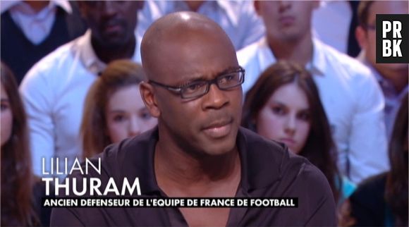 Lilian Thuram s'explique sur l'affaire Karine Le Marchand dans Le Grand Journal sur Canal+ le 17 octobre 2013