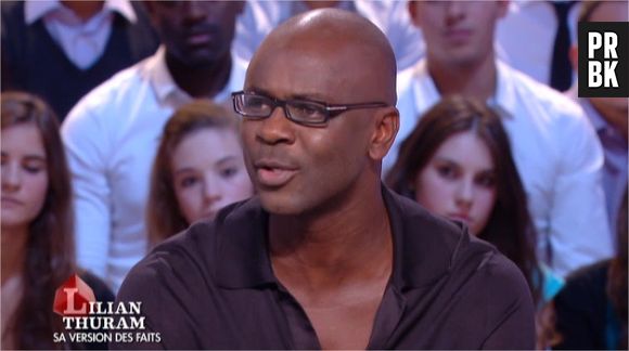 Lilian Thuram s'explique sur l'affaire Karine Le Marchand dans Le Grand Journal sur Canal+ le 17 octobre 2013
