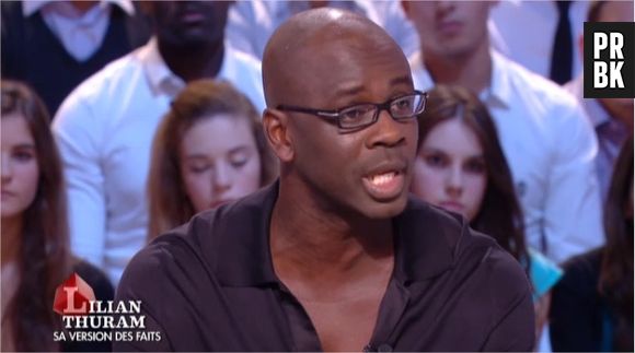 Lilian Thuram s'explique sur l'affaire Karine Le Marchand dans Le Grand Journal sur Canal+ le 17 octobre 2013