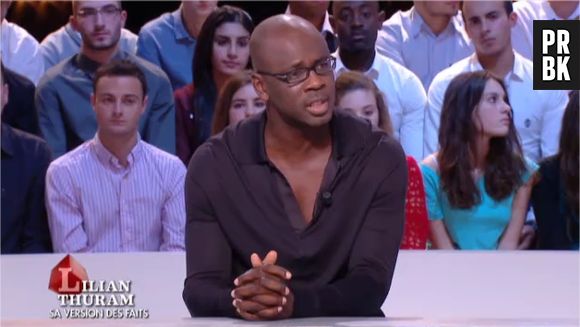 Lilian Thuram s'explique sur l'affaire Karine Le Marchand dans Le Grand Journal sur Canal+ le 17 octobre 2013