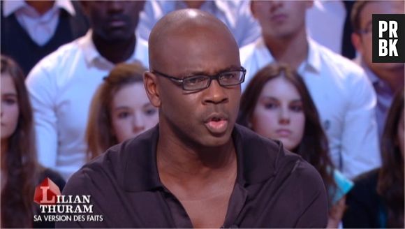 Lilian Thuram s'explique sur l'affaire Karine Le Marchand dans Le Grand Journal sur Canal+ le 17 octobre 2013