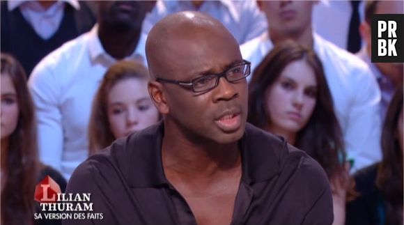 Lilian Thuram s'explique sur l'affaire Karine Le Marchand dans Le Grand Journal sur Canal+ le 17 octobre 2013