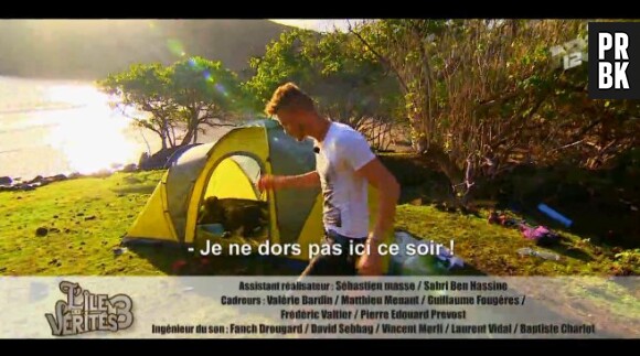 L'île des vérités 3 : les candidats au camping à Tahiti.