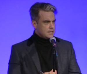 Robbie Williams aux Q Awards le 21 octobre 2013