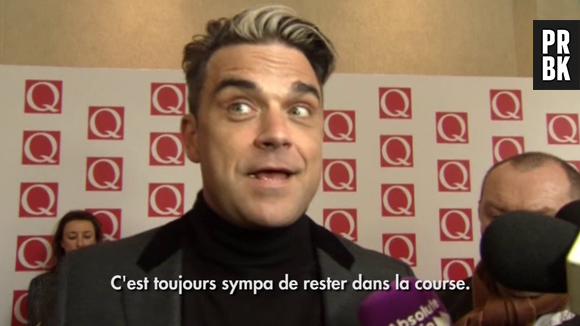 Robbie Williams aux Q Awards le 21 octobre 2013