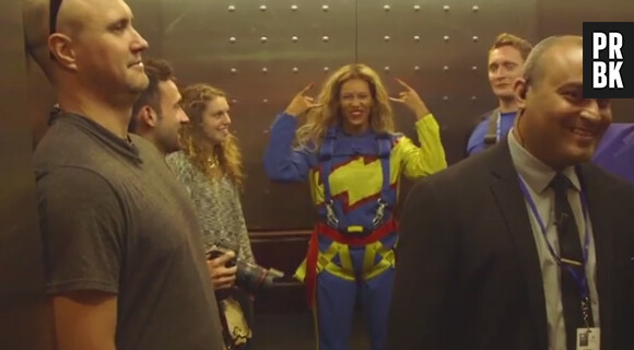 Beyoncé parée pour son saut