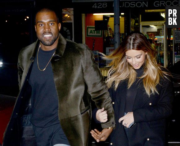 Kim Kardashian et Kanye West à New York le 26 novembre 2013