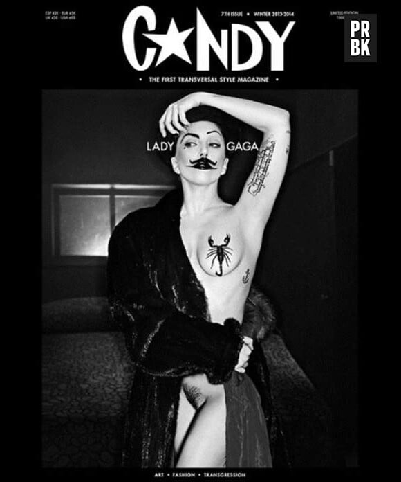Lady Gaga nue en Une du magazine Candy