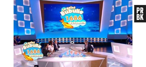 Max Boublil : il mange un poisson rouge vivant dans le Grand Journal d'Antoine De Caunes, sur Canal + le 15 janvier 2014