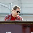 Glee saison 5 : Chord Overstreet sur le tournage d'un épisode le 16 janvier 2014 à Los Angeles