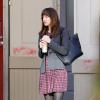 Fifty Shades of Grey : Dakota Johnson sur le tournage le 16 janvier 2014 à Vancouver