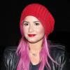 Demi Lovato et ses cheveux roses à Los Angeles, le 23 janvier 2014