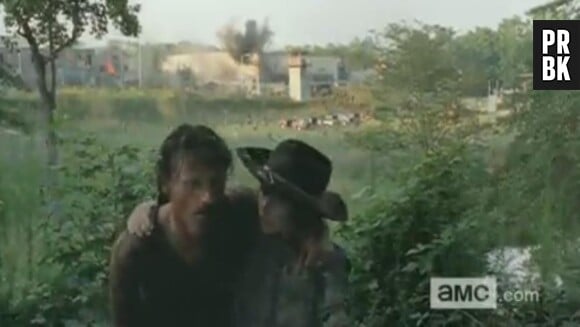 The Walking Dead saison 4 : Rick et Carl en difficulté
