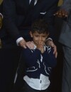 Cristiano Ronaldo : son fils Cristiano Ronaldo Junior sur scène pour fêter son Ballon d'or 2013, le 13 janvier 2014 à Zurich