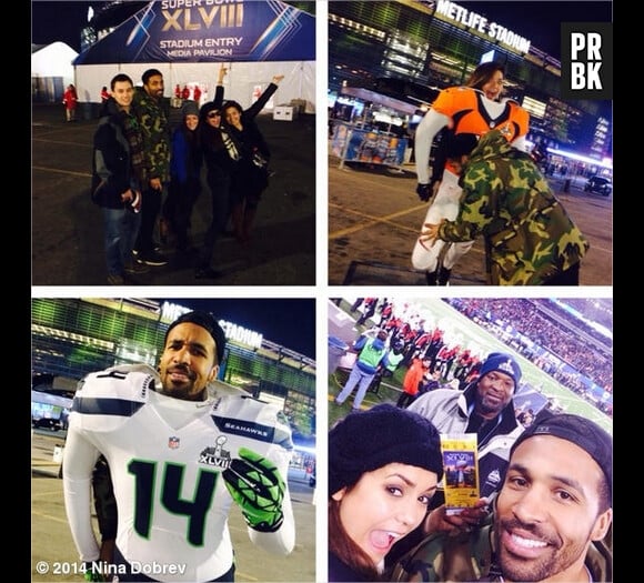 Nina Dobrev s'éclate au Super Bowl 2014