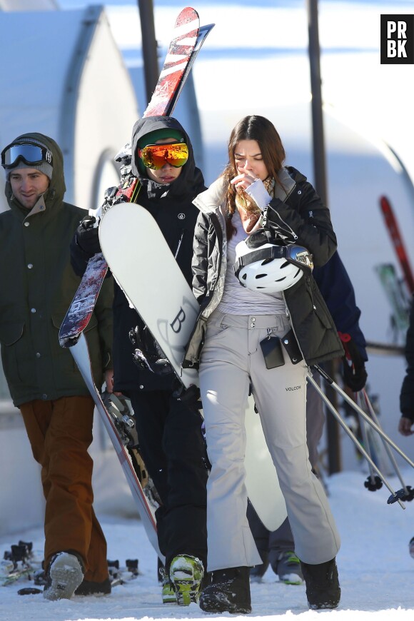 Harry Styles et Kendall Jenner lors de vacances au ski en janvier 2014