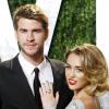 Miley Cyrus et Liam Hemsworth en mode glamour à la soirée Vanity Fair des Oscars 2012