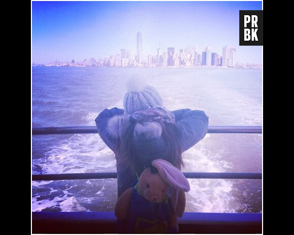 Alizée : photo de sa fille Annily à New York, le 27 février 2014 sur Instagram
