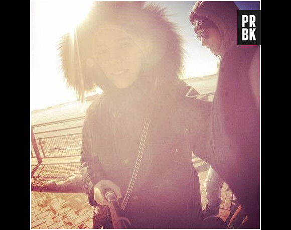 Alizée et Grégoire Lyonnet : selfie à New York, le 1er mars 2014 sur Instagram