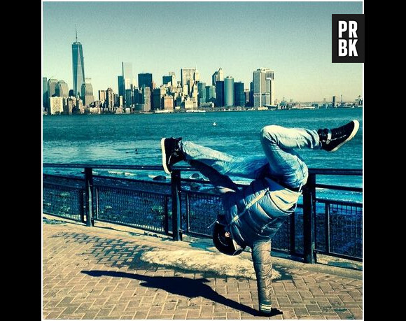 Grégoire Lyonnet danse à New York pendant ses vacances avec Alizée, le 1er mars 2014 sur Instagram