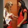 Glee : Heather Morris et Naya Rivera sur une photo