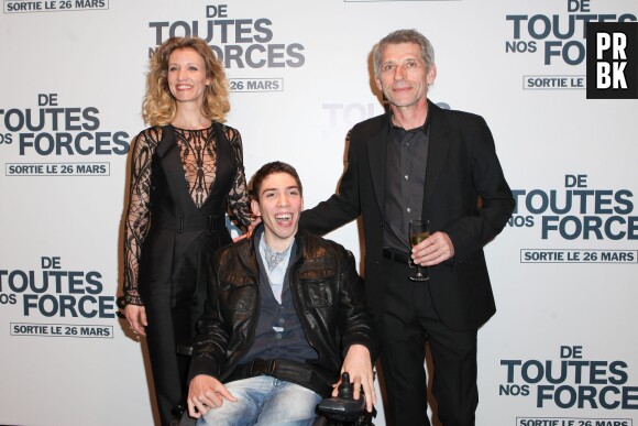 Alexandra Lamy, Jacques Gamblin et Fabien Héraud à l'avant-première de "De toutes nos forces", le 17 mars 2014 à Paris