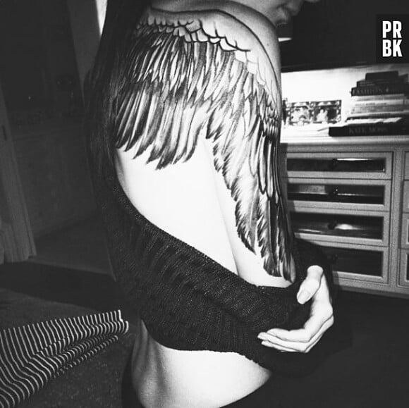 Kendall Jenner : son faux tatouage en forme d'aile