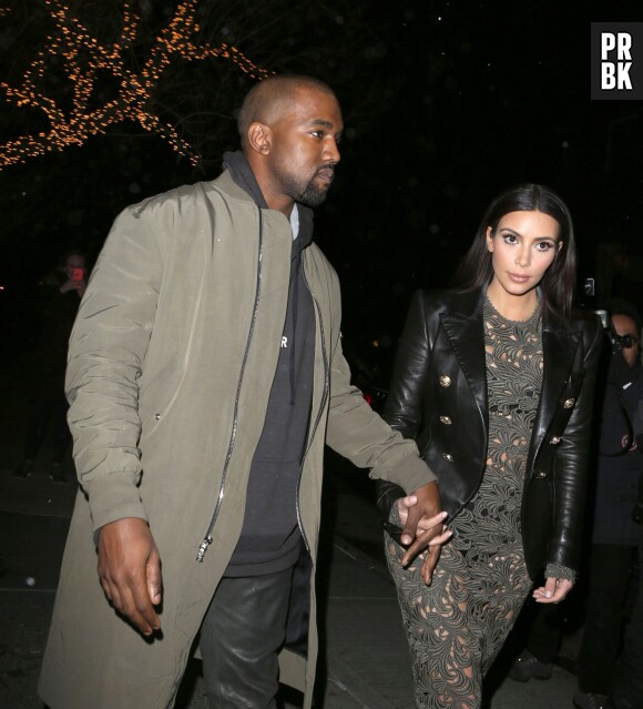 Kim Kardashian et Kanye West : futurs mariés main dans la main à New-York, le 25 mars 2014