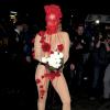 Lady Gaga et sa tenue improbable à New York le 28 mars 2014
