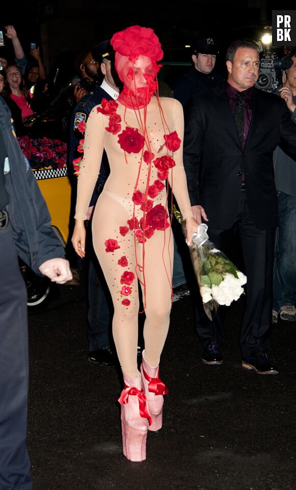 Lady Gaga en mode tenue de folie pour son anniversaire le 28 mars à New York