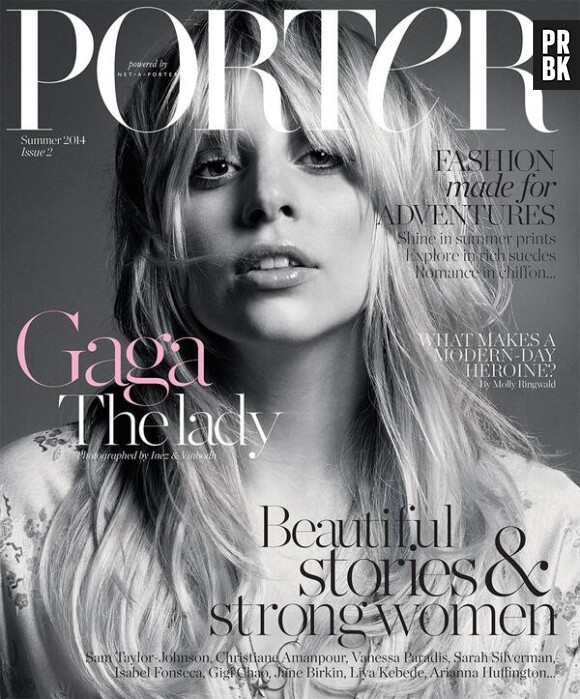 Lady Gaga en couverture du magazine Porter