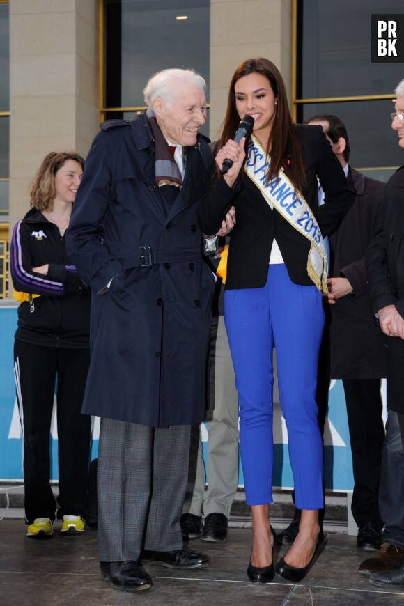 Marine Lorphelin : une ex-Miss France engagée pour le don d'organes à Paris, le 2 avril 2014