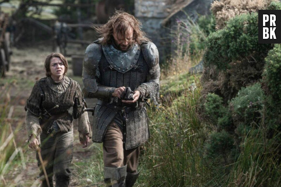 Game of Thrones saison 4 : Arya et The Hound sur une phot