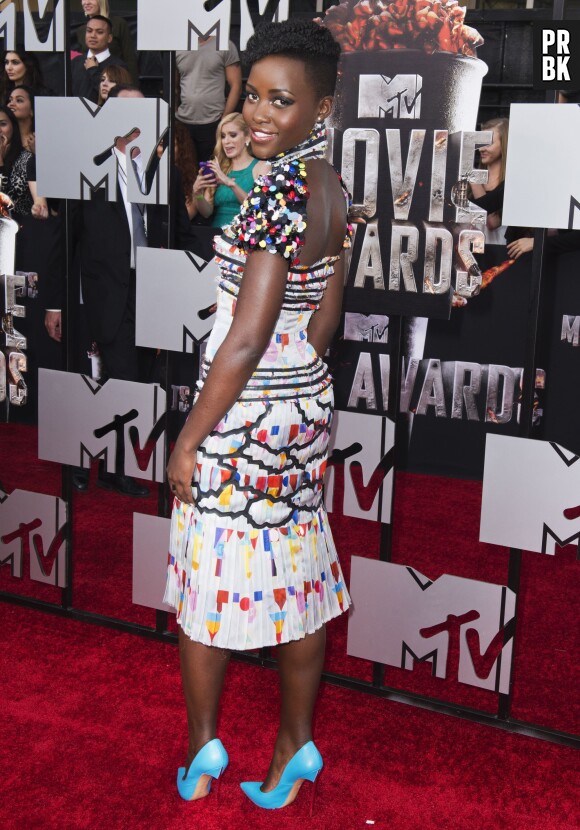 Lupita Nyong'o sur le tapis rouge des MTV Movie Awards 2014, le 13 avril à Los Angeles