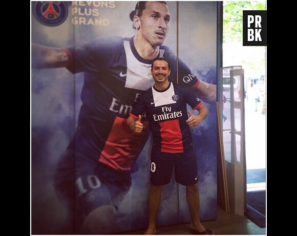 Maxime Musqua se prend pour Zlatan Ibrahimovic dans Le Petit Journal, le 7 mai 2014