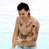 Harry Styles : un torse rempli de tatouages, le 7 mai 2014 à Rio de Janeiro